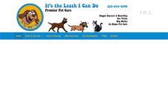 Desktop Screenshot of itstheleashicando.com