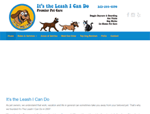 Tablet Screenshot of itstheleashicando.com